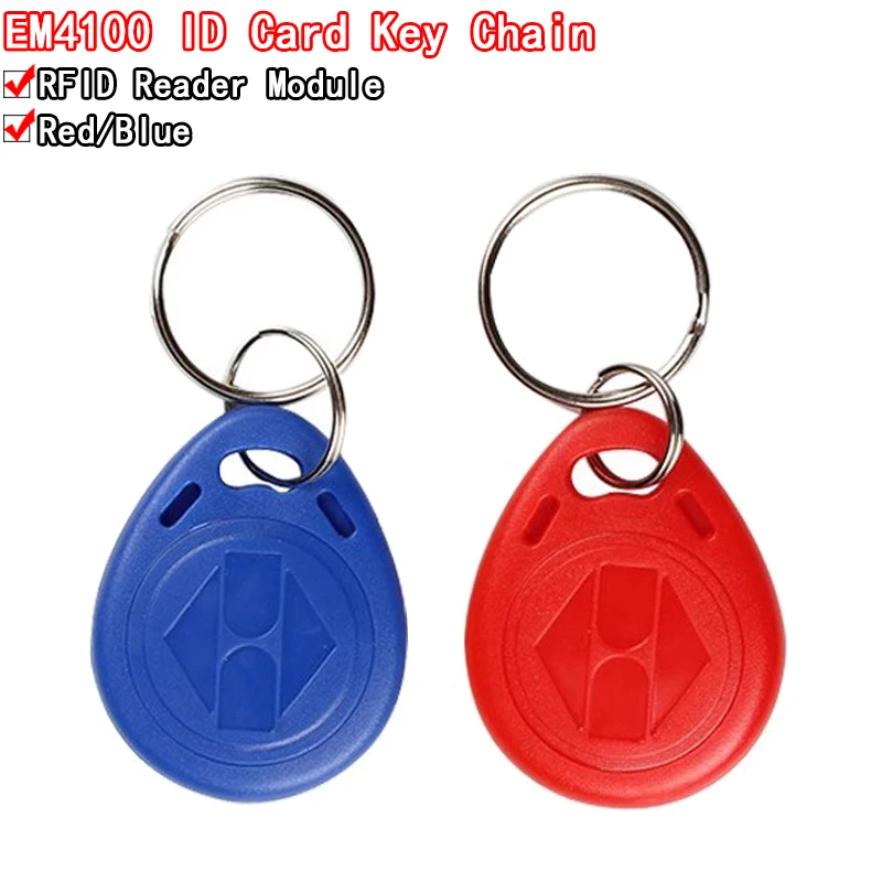 10 шт. EM4100 125 кГц ID брелок RFID-метки llaveros llavero Porta Chave карта наклейка жетон кольцо
