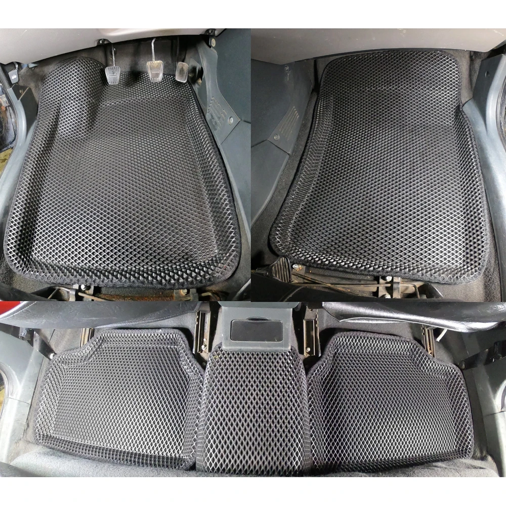 Новинка! Коврики Ева с Пресс Бортами на Lada Priora CITY черный |