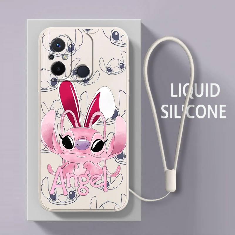 Стич Лило Ангел розовый для Xiaomi Redmi 12C 11 Prime A1 10 10X 9 9A 9T 9AT 8 8A 7 6 Pro 4G фотомагнитный