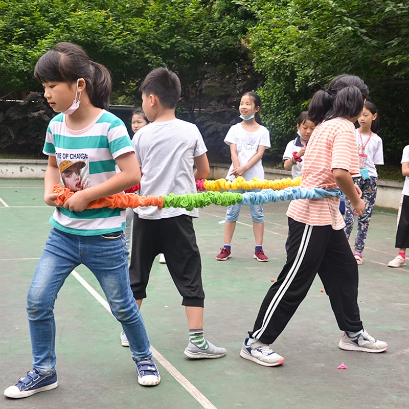 

Elastic Fleece Cooperative Stretchy Band Teamwork Game Outdoor Toys For Children Fun Sports Entertainment Juegos Para Niños