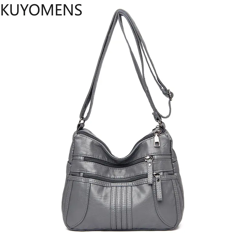 

2023 Маленькая женская сумка через плечо из искусственной кожи, сумка через плечо, мягкая Сумочка, кошелек, сумка-мессенджер на молнии, модная ...