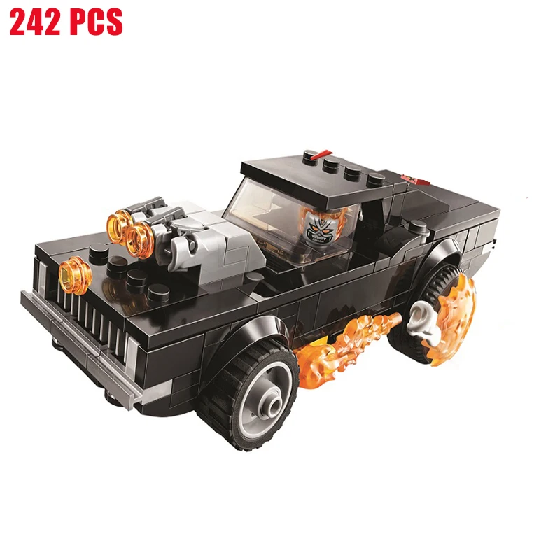 

2022 new superhero avengers demon knight chariot model building blocks toy classic movie model children's toy gift