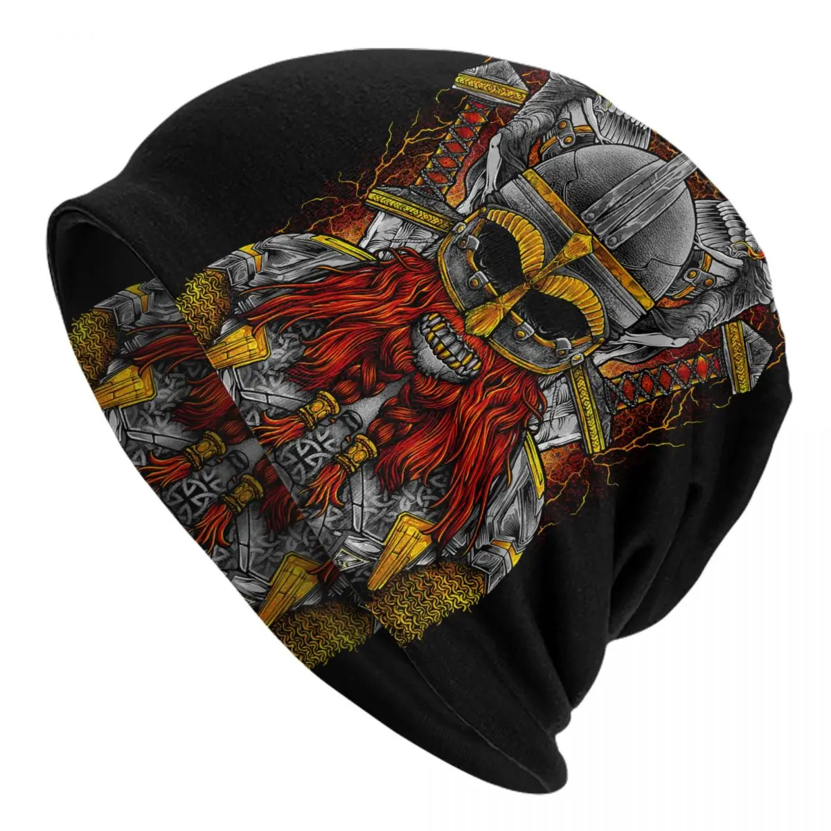 

All Seasons Bonnet Hat Viking Tattoo Mythology Merchandise Birthday Present Fashion Female Vikings Odin Winter Beanies Skullies