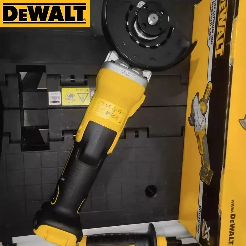 Фото Угловая шлифовальная машина DEWALT, 20 в, 125 мм, аккумуляторная портативная полировальная машина DCG405FN №4