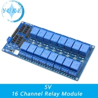 5v 16 channel relay module for arduino arm pic avr dsp electronic relay board with optocoupler isolation