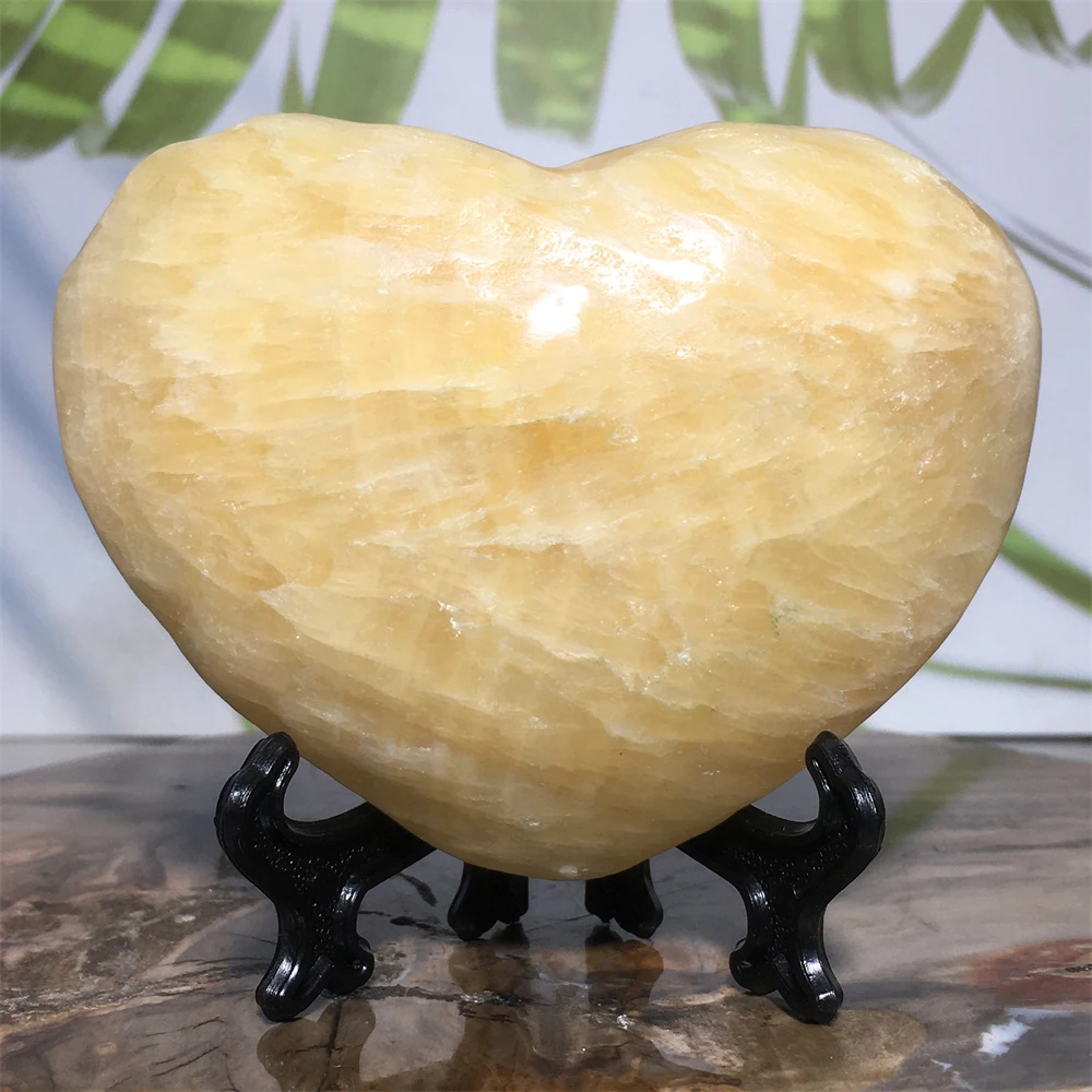 

Natural Yellow Jade Quartz Crystal Heart Shape Souvenir Gift Gem Mineral Jasper Stone Living Room Decoration Meditation Healing