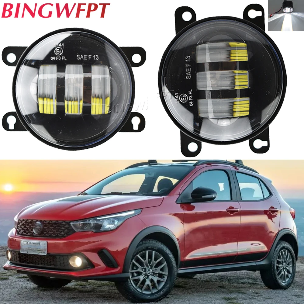 

2PCS Fog Light For Fiat 500 Ducato 250/290 Panda Punto Evo Sedici Argo 358 2016-2021 Car LED Lens DRL Fog Driving Lamp H11 12V