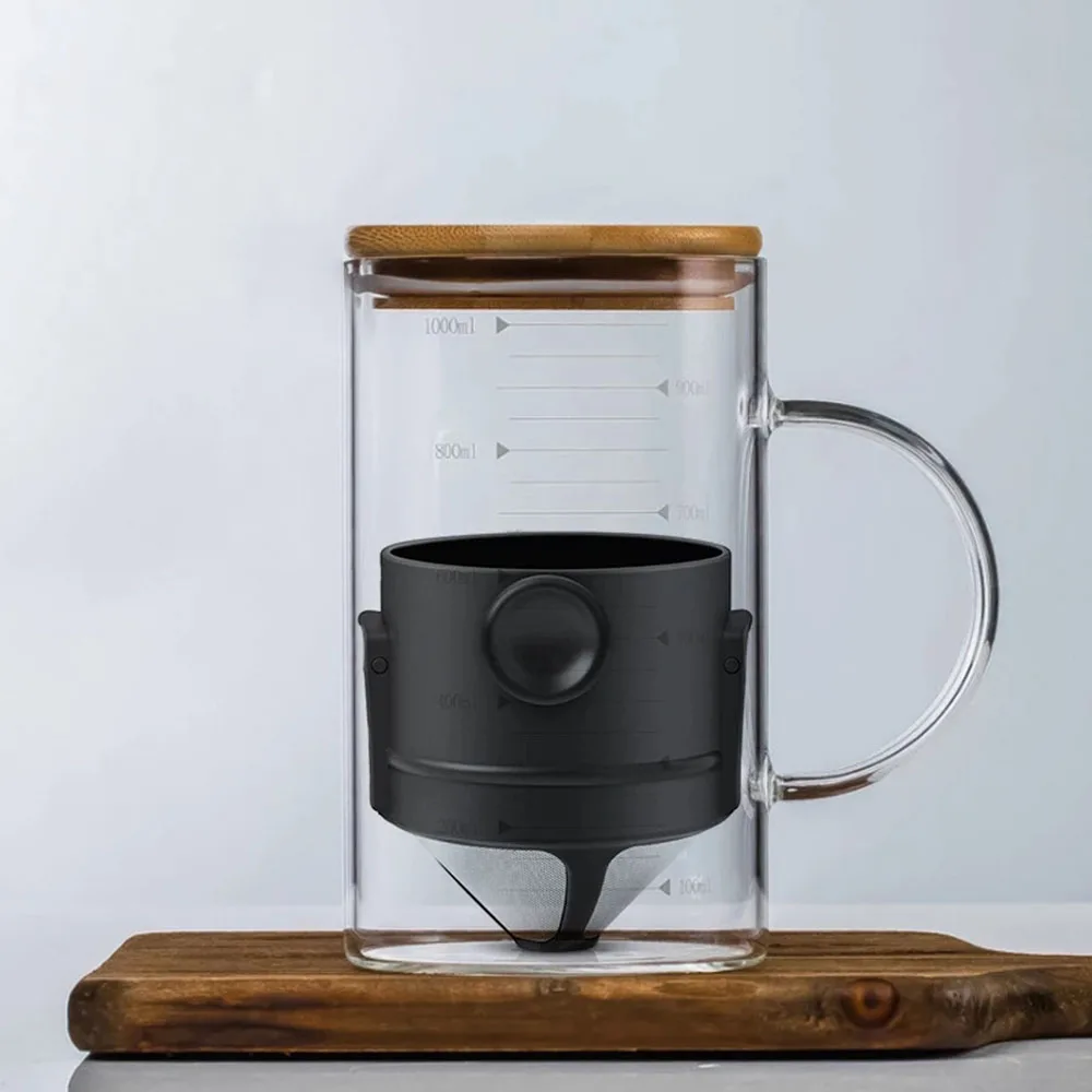 Мини-капельница для кофе многоразовая Складная капельная Кофеварка с фильтром