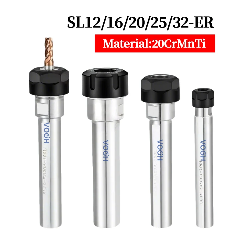 

VOGH SL12 SL16 SL20 SL25 SL32 ER11 ER16 ER20 ER25 ER32 Удлинитель Боковой фиксированный удлинитель ER Держатель инструмента Кронштейн Инструмент Цанга