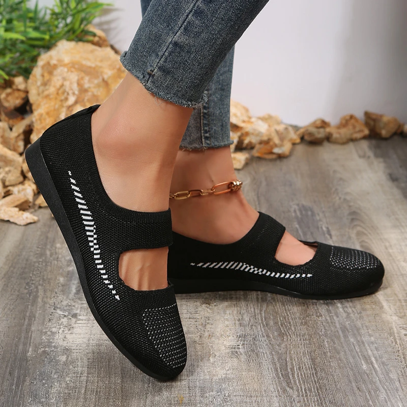 Rome Flats Casual Loafers Women Shoes Mesh Casual Sport Running Comfortable Work Shoes Spring New Round Toe Mujer Zapatillas