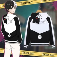 anime danganronpa monokuma cosplay costumes teenboys spring autumn hooded hoodie jacket costumes school uniforms for women man