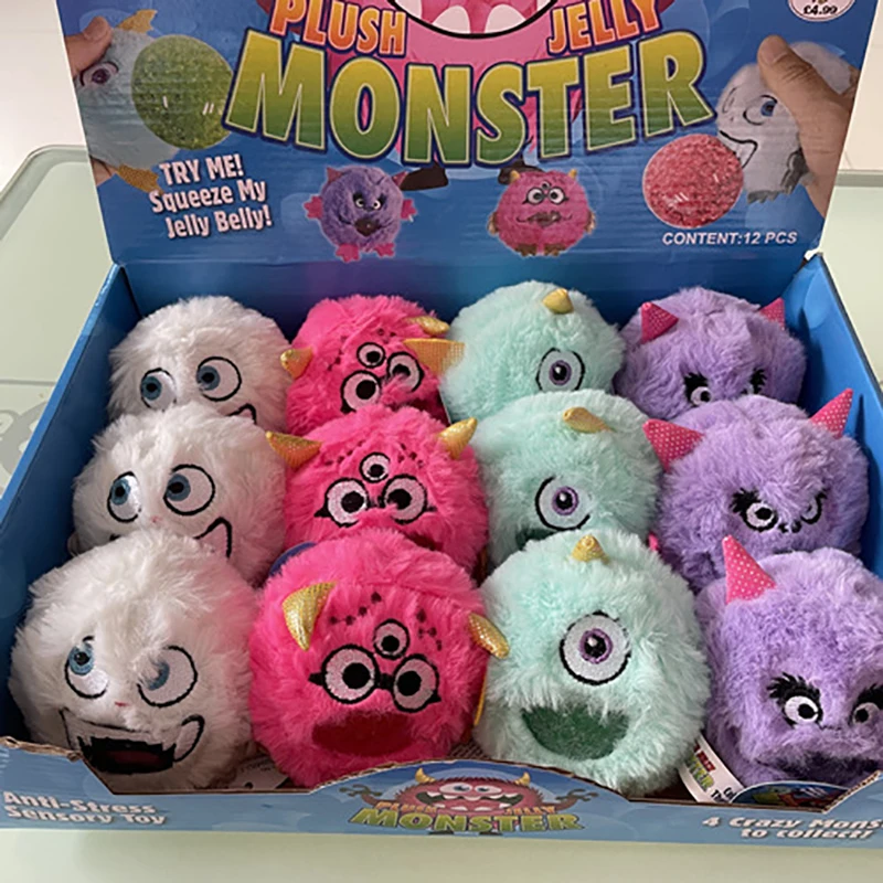 

Cartoon Cute Animal Plush Grape Ball Stress Relief Fidget Toy Decompress Push Pop Bubble Antistress Sensory Toy Pinch Vent Balls