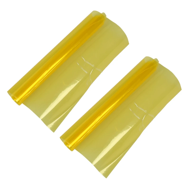 

2X Yellow Car Tail Fog Head Light Headlight Tint Film Cover 30X60cm