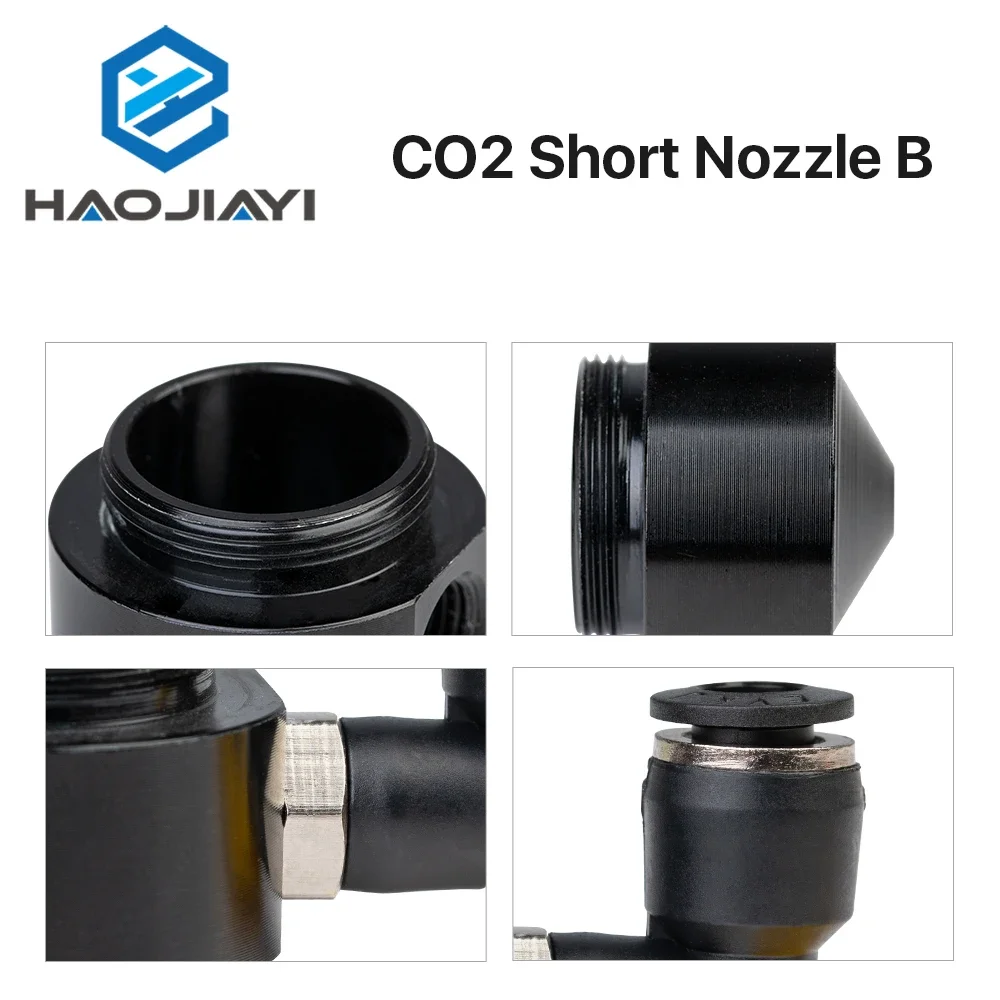 Воздушная насадка N02 для объектива Dia.20 FL38.1 CO2 короткая B с фитингом лазерной