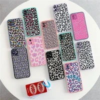 fhnblj fashion leopard phone case for iphone x xr xs 7 8 plus 11 12 13 pro max 13mini translucent matte shockproof case