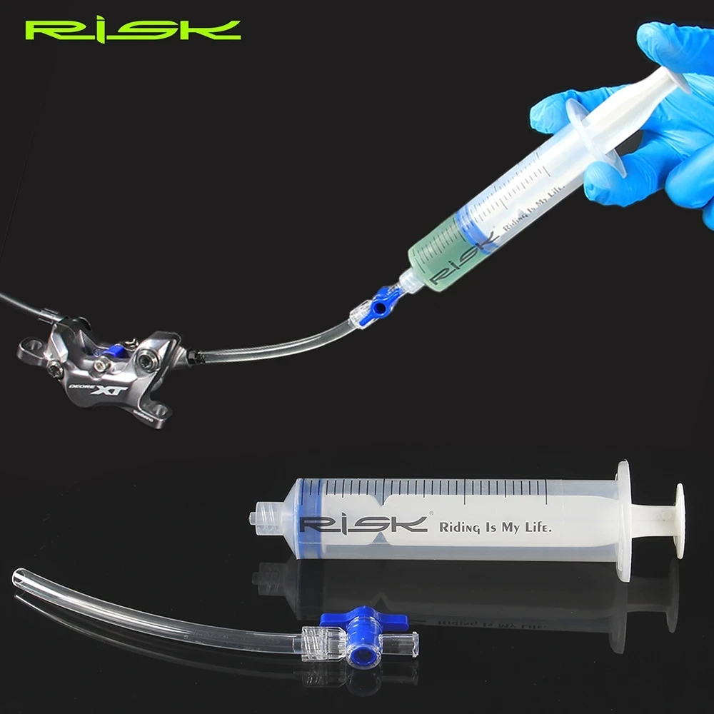 

RISK Mountain Bike Disc Brake Bleed Tool Bicycle Hydraulic Oil Injection Syringe Replacement Tool for SHIMANO Brake System