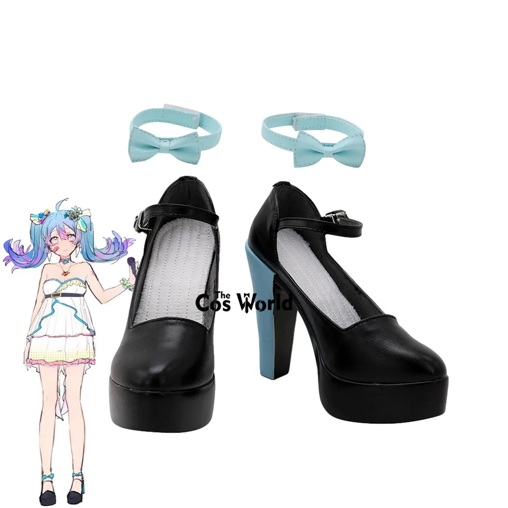 

Miku 39 Ai Kotoba Love Words Ⅲ Аниме Косплей обувь на высоком каблуке