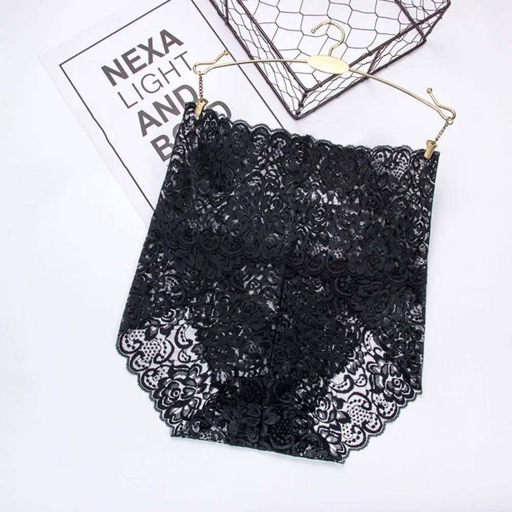 

Perspective Great Thin Sexy Lace Lady Thong Quick Dry Lady Thong Solid Color for Sleeping