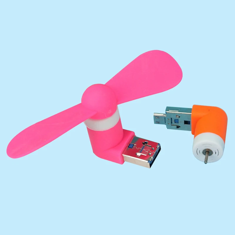 Оригинальный портативный мини-вентилятор с Micro USB 5 В 1 Вт |