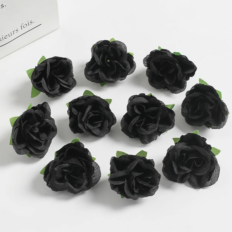 

10/20/50 Шт. 3,5 См Искусственные Головки Цветов Из Шелка: Красные Розы Для Свадебного Декора, Украшения Дома, DIY-проектов