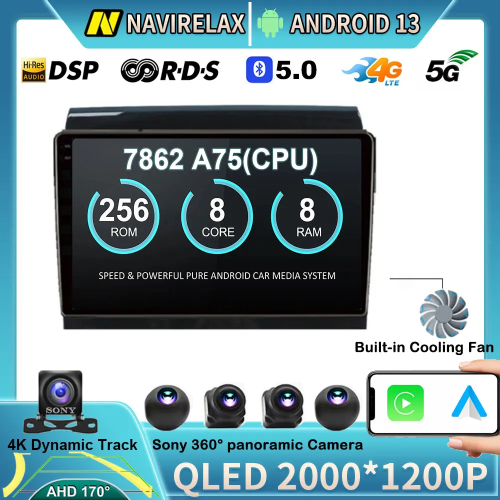 

Android 13 для Fiat Ducato Jumper Boxer 2006-2018 автомобильное радио, мультимедийный видеоплеер, навигатор GPS RDS, без dvd, 4G LTE 360 камера