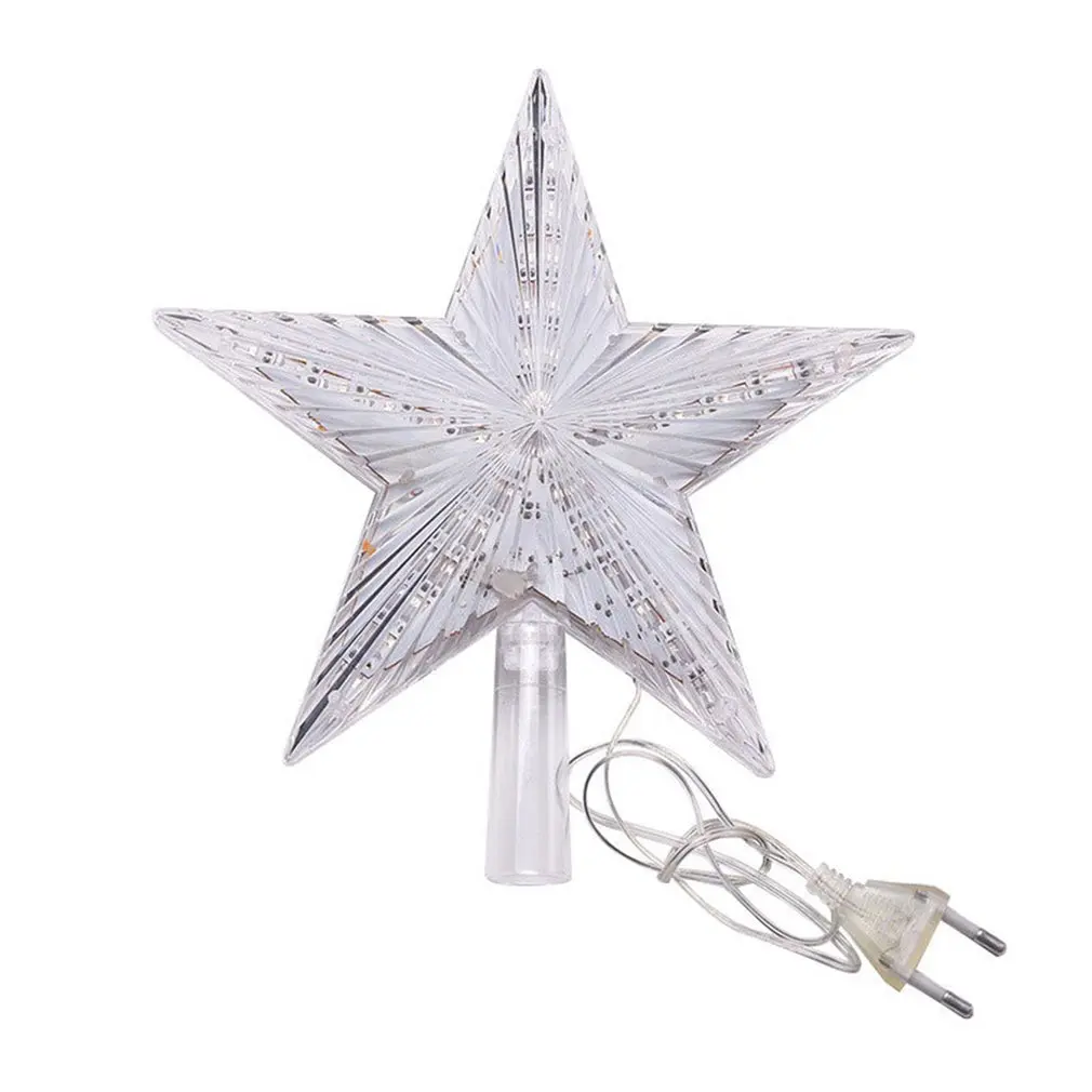 

Christmas Tree Topper Light LED Light Up Christmas Tree Topper Star Xmas Tree Ornaments Party Home Decorations