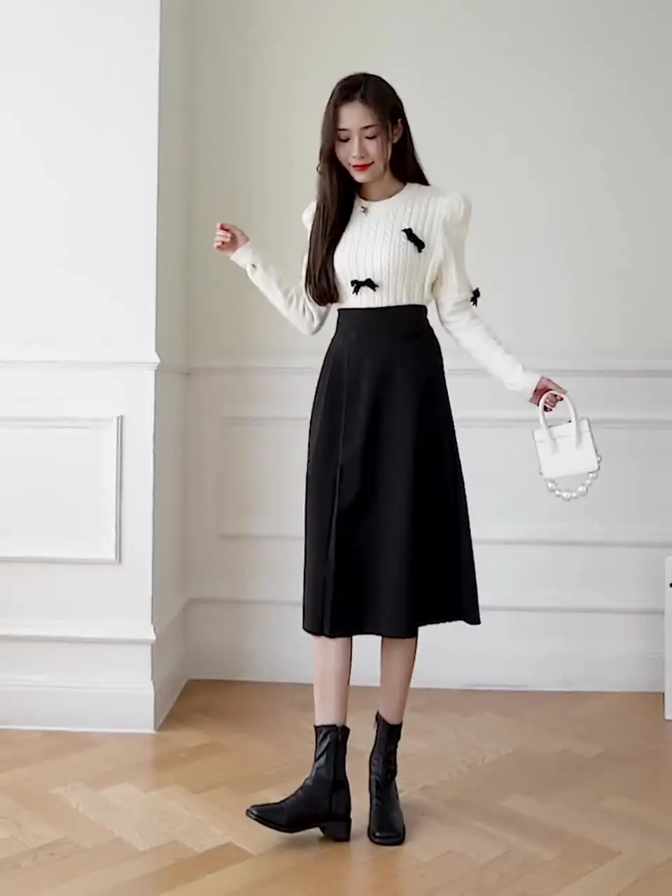 

Skirts for Women Woolen Midi Skirt long skirts for women korean style pleated skirt skirts womens 2022 RHTBSQ507