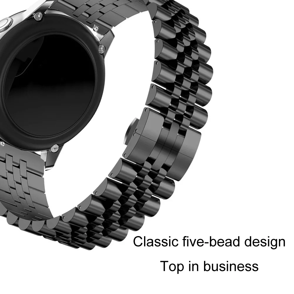 20mm/22mm Watch Strap For Samsung Galaxy watch 5/4 44mm 40mm/5 pro/4 Classic/Active 2/Huawei gt 2/3 pro Stainless Steel band