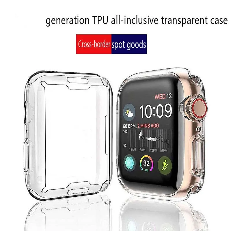 

Screen Protector For Apple Watch Case 49mm 45mm 41mm 44MM 40MM Full TPU Bumper Cover Accessories Iwatch Series 8 7 6 5 4
