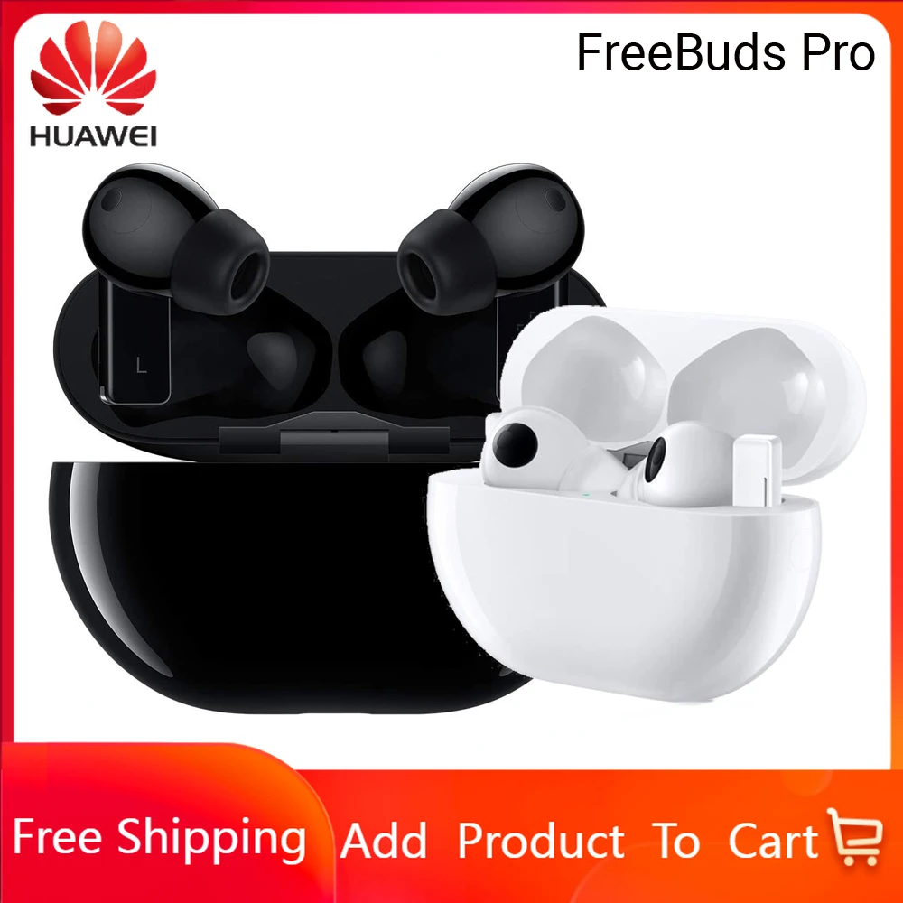 

Беспроводные наушники Huawei FreeBuds Pro, наушники-вкладыши, гарнитура, наушники-вкладыши с активным шумоподавлением для смартфонов
