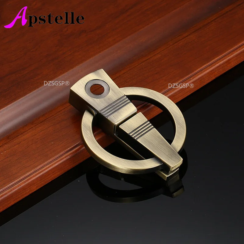 

APSTELLE Zinc Alloy Furniture Door Handles European Antique Green/Red Bronze/Gold/Chromium Retro Door Knocker Hardware