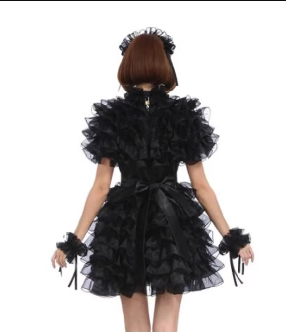 Сисси may Girl запираемое черное атласное пушистое платье из органзы уникальное