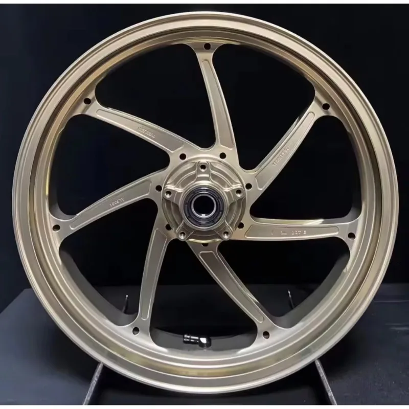Фото Модифицированные кованые алюминиевые колеса для мотоцикла WSBK Champion Zhang Xue's Bike Spec XMAX 250 300 400: переднее 15*3.5 дюйма, заднее 14*4.0 дюйма, изготовленные на ЧПУ. №3
