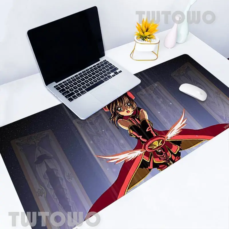 

Cardcaptor Sakura Mouse Pad Gamer Custom Large New Mouse Mat Laptop Natural Rubber Anti-slip Office Soft Table Mat Mouse Mat
