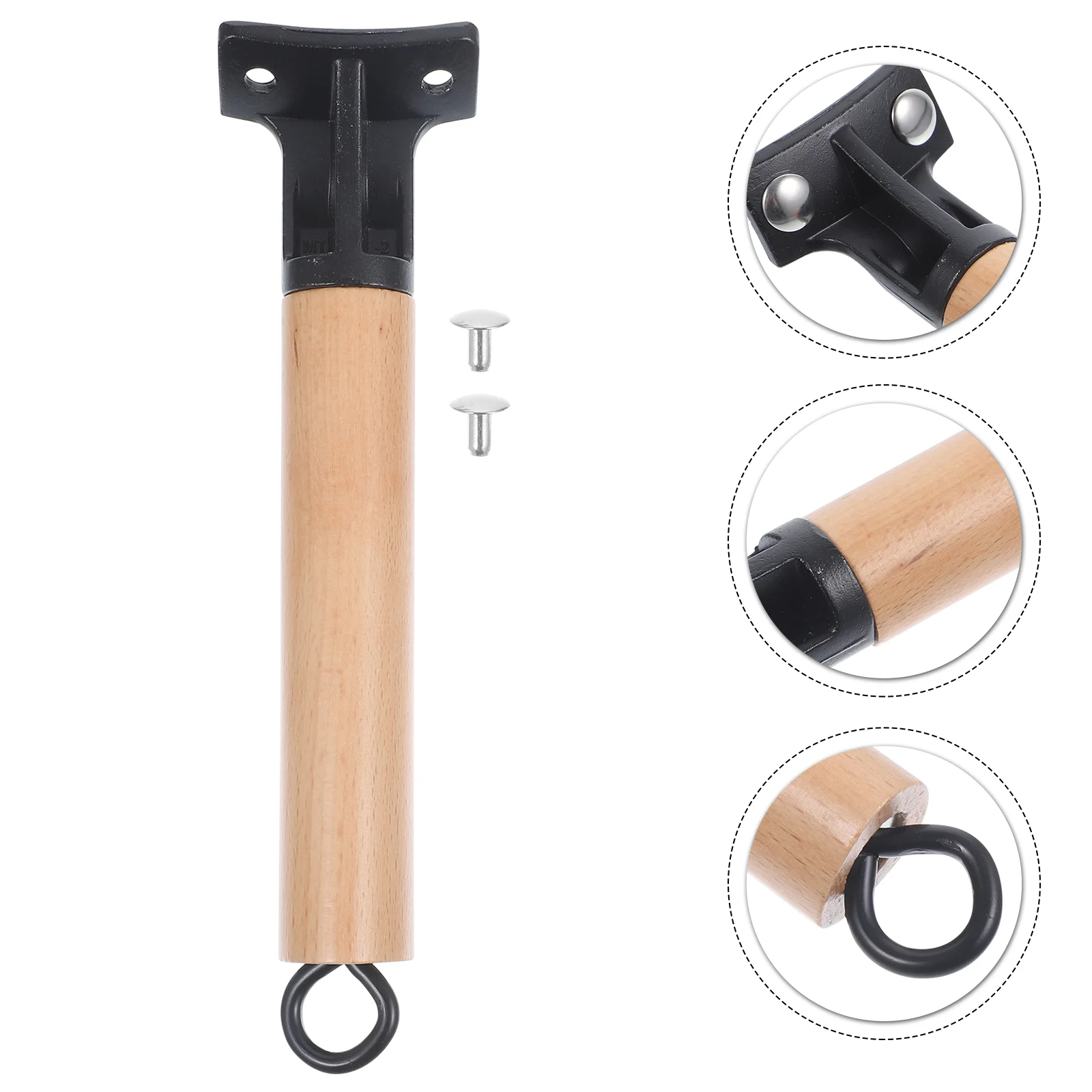 

Stable Replaceable Wooden Pan Handle Pot Handle Grip Frying Pan Handle for Cooking Restaurant Kitchen Home