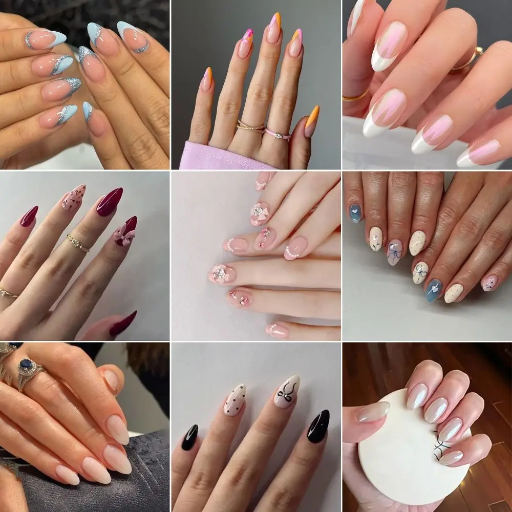 24/30 шт. искусственные ногти с искусственным жемчугом