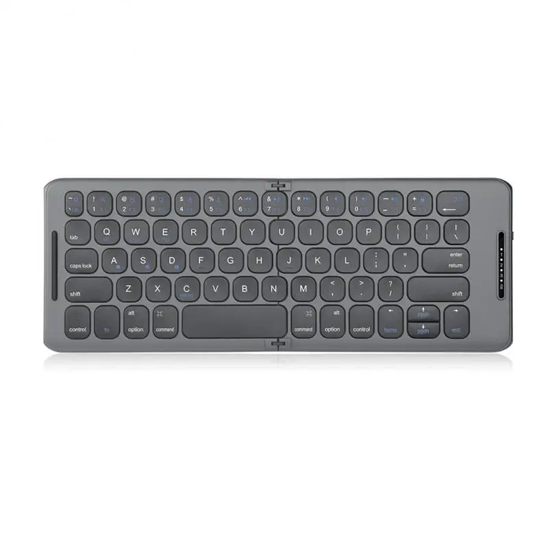 

Wireless Folding Keyboard Two Folding Gift Seamless Splicing bluetooth-compatible Wireless Tablet Phone Portable Keyboard Hot！