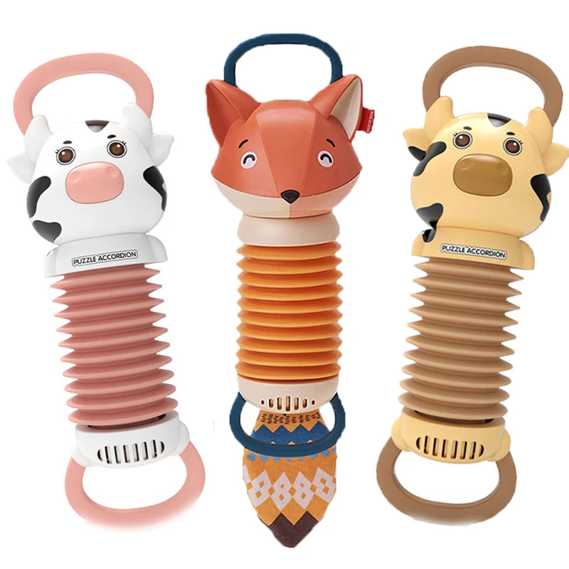 Cute Fox Accordion Baby Musical Toys 6 12 Months Development Games Educational Music Toys For Babies Sensory Baby Toys 1 Year