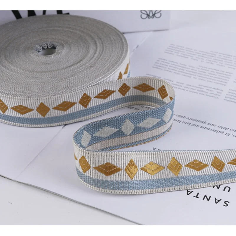 Кружевной жаккардовый ремень с вышивкой тесьма для рукоделия декоративные