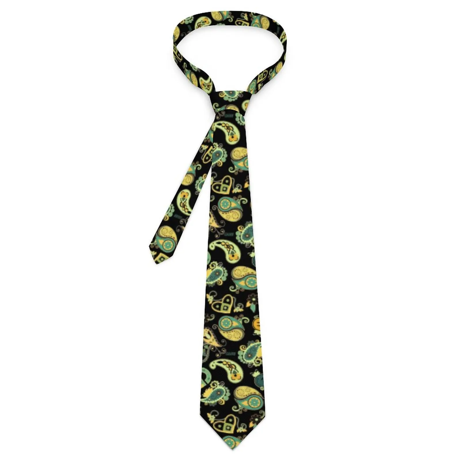 

Пасхальный галстук с винтажным принтом, галстуки с принтом, Ретро Модный Галстук для воротника для мужчин, ежедневная одежда