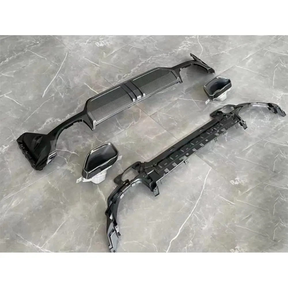 Задний бампер в стиле M диффузор спойлер насадки для выхлопных газов комплекты