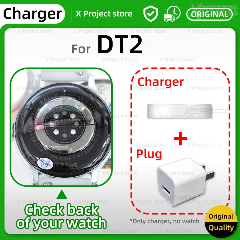 

DT2 Wireless charger For Smartwatch DT2 smart watch Series7 Watches USB Power cable Magnetic charging original pk Watch7 plug