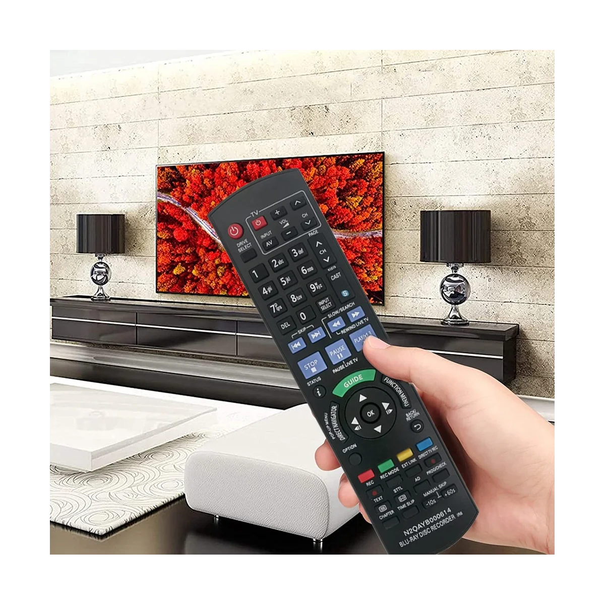 

N2QAYB000614 for DVD Blu-Ray Player -BWT700EB -BWT700 -BWT800EB -BWT800 Remote Control Replacement