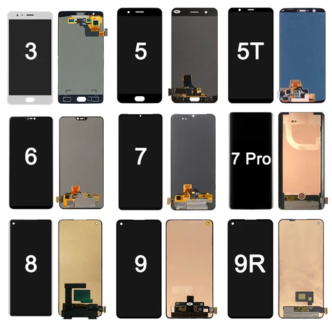Супер Amoled для OnePlus ЖК-дисплей для OnePlus 6 6T для Oneplus 7 7T 3 3T 5T Замена дигитайзера сенсорного экрана в сборе