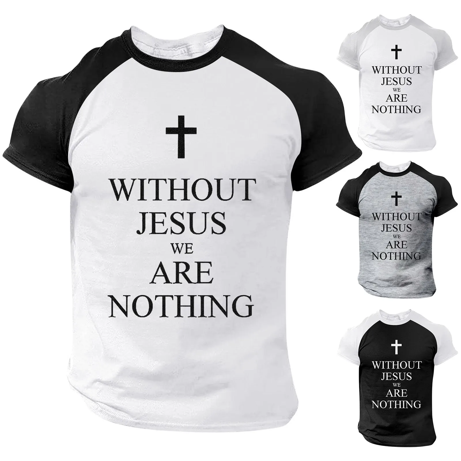 

Футболка мужская из хлопка и полиэстера, модная Повседневная рубашка с 3d-застежкой, с высоким воротом, топ для мужчин, лето