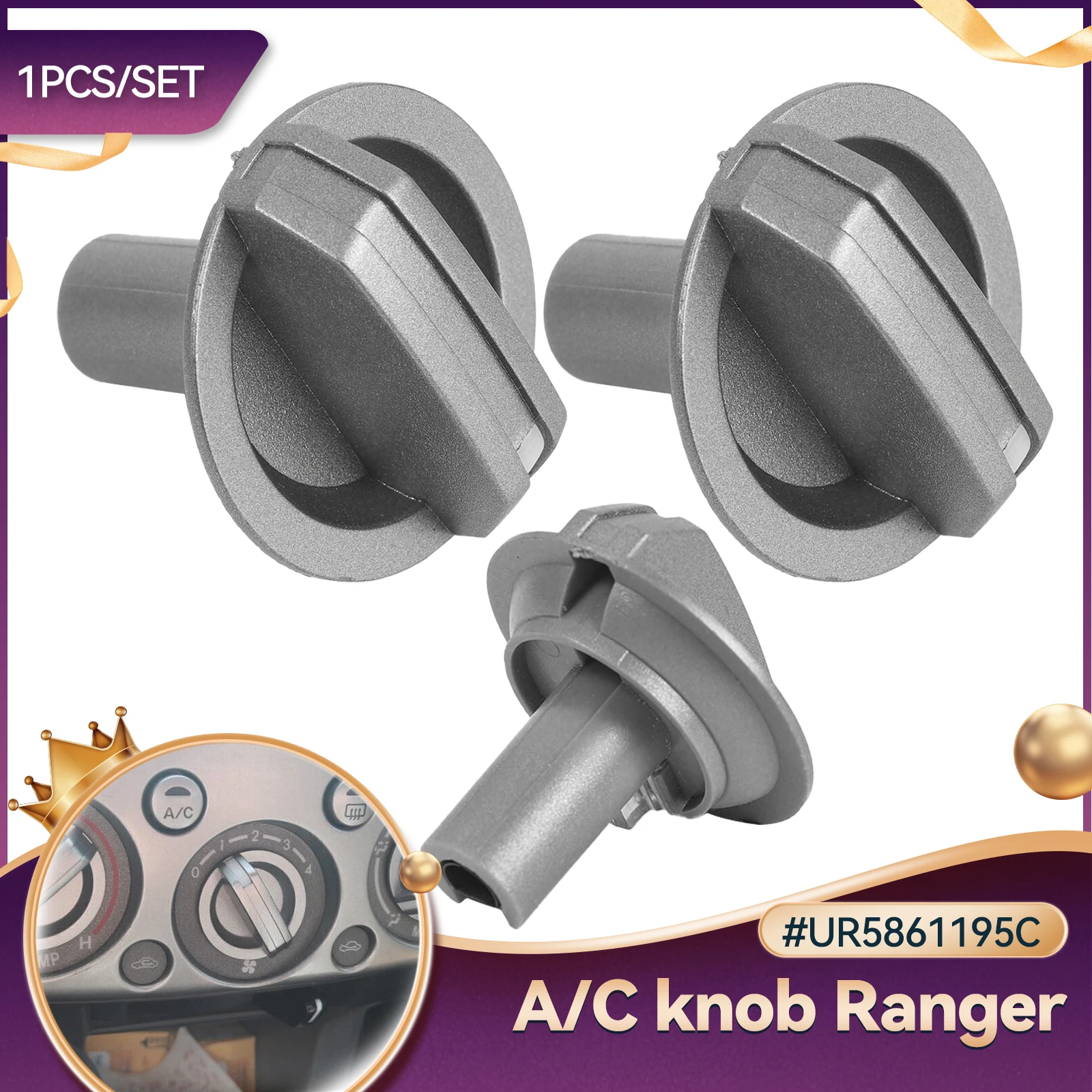 

Передняя консоль автомобиля, ручка управления вентилятором обогревателя переменного тока, комплекты для Ford PJ PK Ranger Mazda BT-50 UR 5661195 C UR 5861195 C 2006 2007 2008 2010