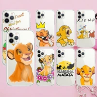 the lion king disney for apple iphone 13 12 11 mini xs xr x pro max 8 7 6 plus se 2020 transparent soft cover phone case