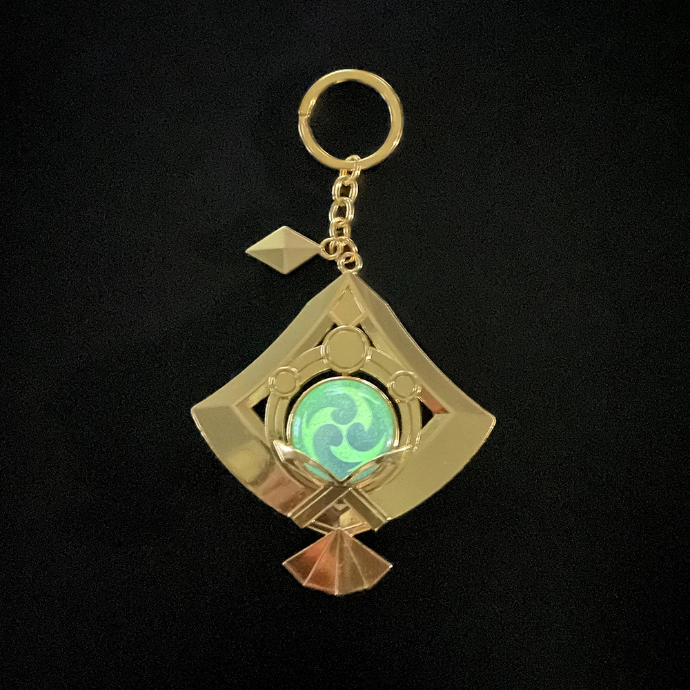 Игровой металлический брелок Genshin аниме периферийный косплей зрение гром Ия Мико