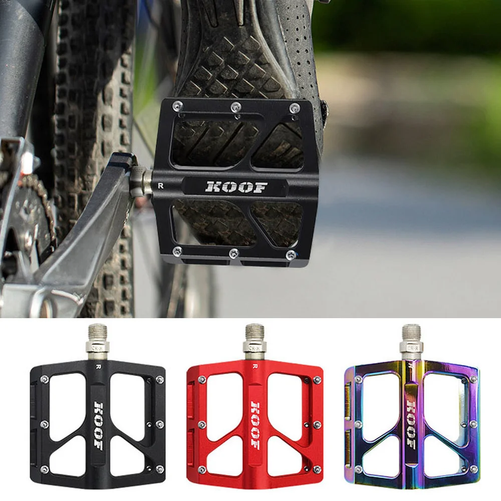 

Road Bicycle Aluminum Alloy Three-peilin Quick-release Pedal Anti-skid Mountain Bike Bearing Pedal Bicycle Accessories