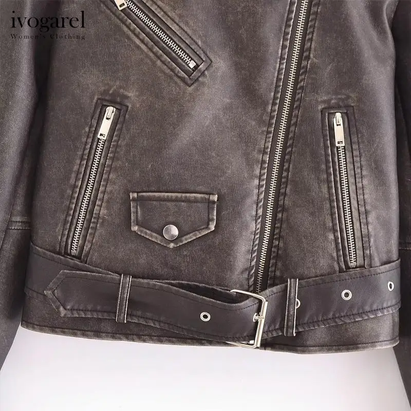 Рисунок 4 - Женская потертая мотоциклетная куртка Ivogarel